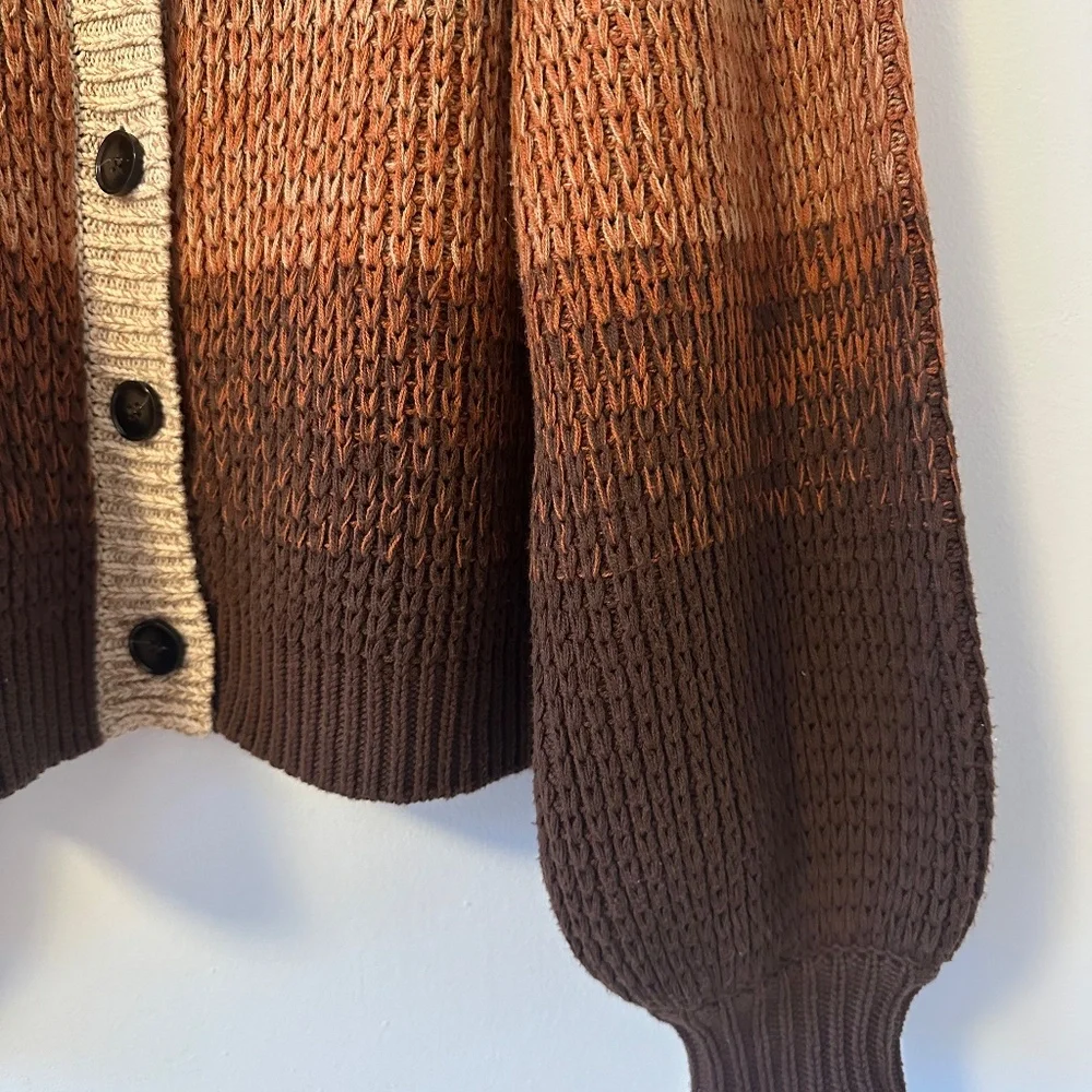 THE GREAT. The Dusk Cardigan in Marled Sunset | Size 0 / XS - Picture 7 of 14